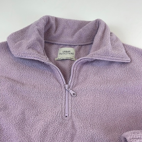 Urban Outfitters Lilac Quarter Zip Top Sweatshirt Sz M - Picture 4 of 16